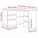 Birou cu sertar Stejar Negru 145 x 100 x 76 cm Lemn compozit - WALTI WALTI