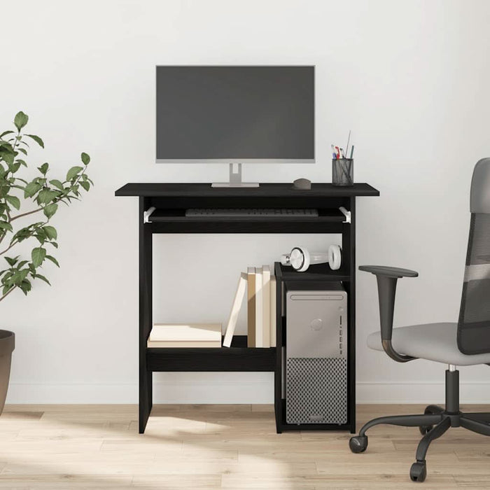 Birou Stejar negru 80x45x74 cm Lemn prelucrat - WALTI WALTI