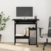 Birou Stejar negru 80x45x74 cm Lemn prelucrat - WALTI WALTI