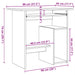 Birou Stejar negru 80x45x74 cm Lemn prelucrat - WALTI WALTI
