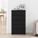 Dulap cu sertar, stejar negru, 60x36x103 cm, lemn prelucrat - WALTI WALTI