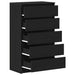 Dulap cu sertar, stejar negru, 60x36x103 cm, lemn prelucrat - WALTI WALTI