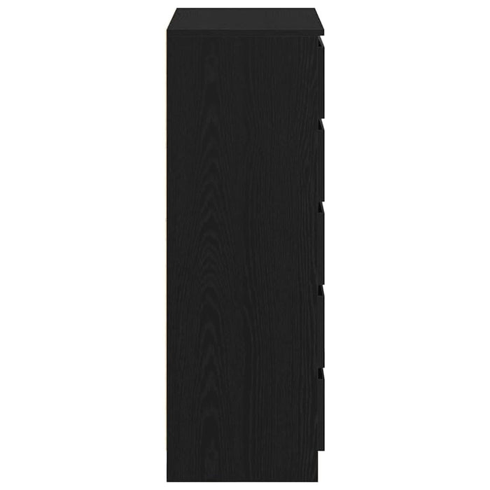 Dulap cu sertar, stejar negru, 60x36x103 cm, lemn prelucrat - WALTI WALTI