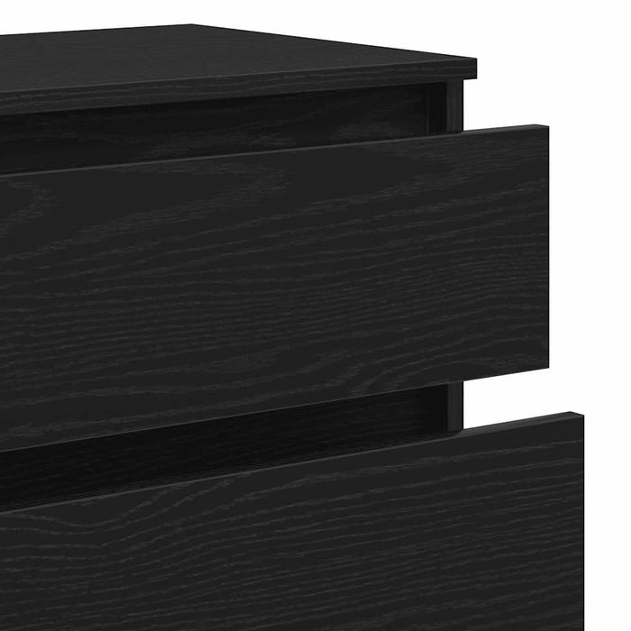 Dulap cu sertar, stejar negru, 60x36x103 cm, lemn prelucrat - WALTI WALTI