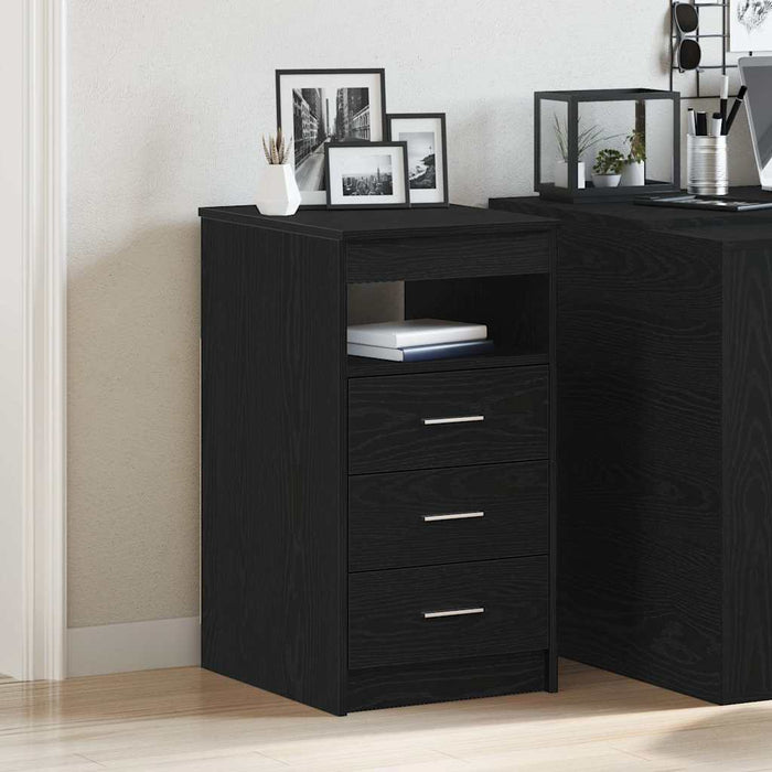 Dulap cu sertare, stejar negru, 40x50x76 cm, lemn prelucrat - WALTI WALTI
