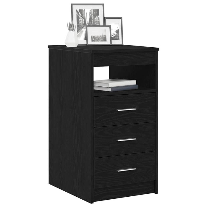 Dulap cu sertare, stejar negru, 40x50x76 cm, lemn prelucrat - WALTI WALTI