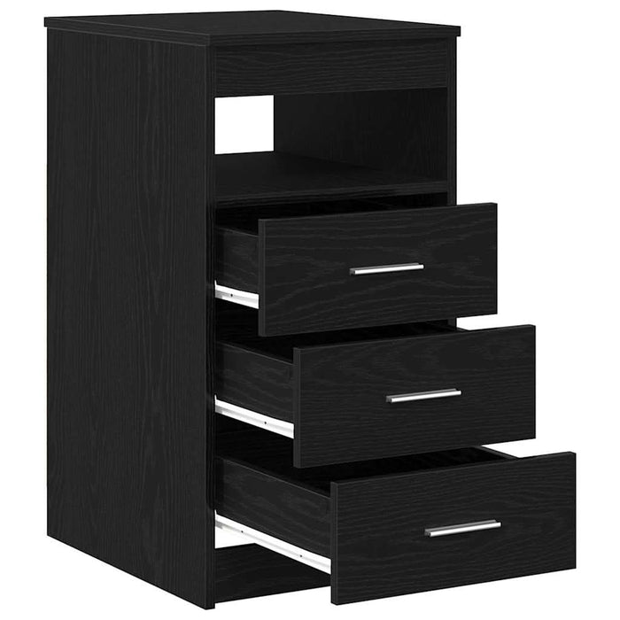 Dulap cu sertare, stejar negru, 40x50x76 cm, lemn prelucrat - WALTI WALTI