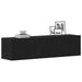 Dulap TV Stejar negru 120x30x30,5 cm Lemn prelucrat - WALTI WALTI