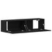 Dulap TV Stejar negru 120x30x30,5 cm Lemn prelucrat - WALTI WALTI