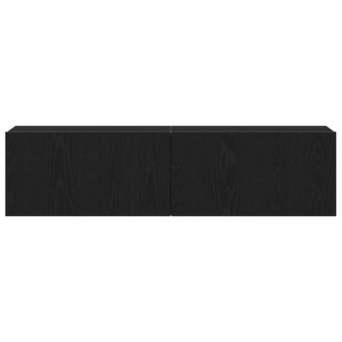 Dulap TV Stejar negru 120x30x30,5 cm Lemn prelucrat - WALTI WALTI
