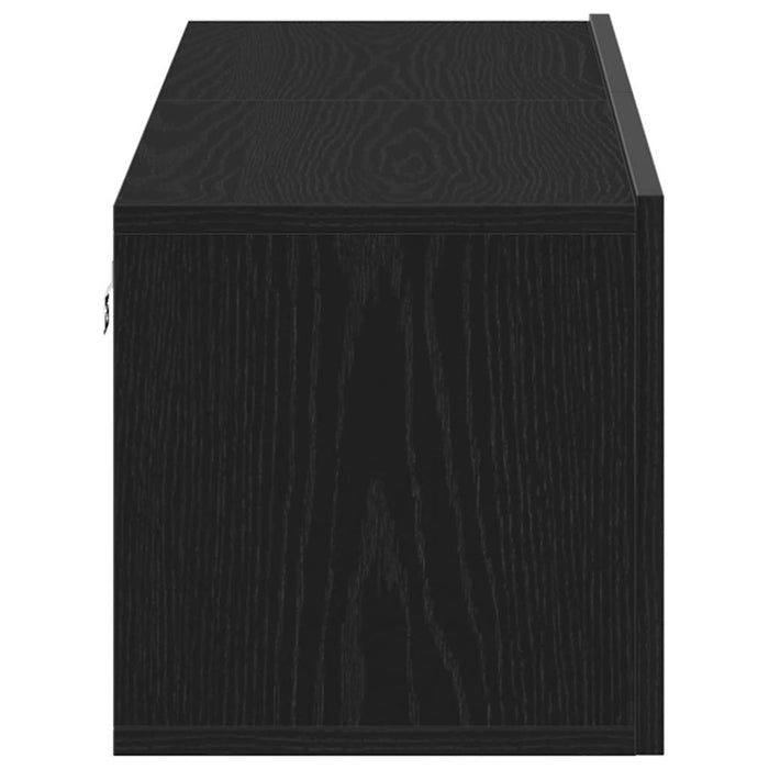 Dulap TV Stejar negru 120x30x30,5 cm Lemn prelucrat - WALTI WALTI
