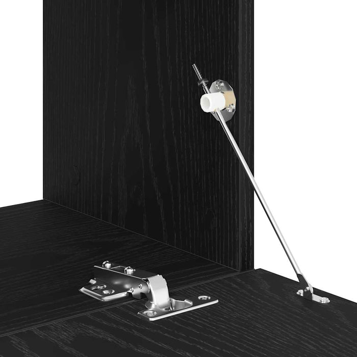 Dulap TV Stejar negru 120x30x30,5 cm Lemn prelucrat - WALTI WALTI