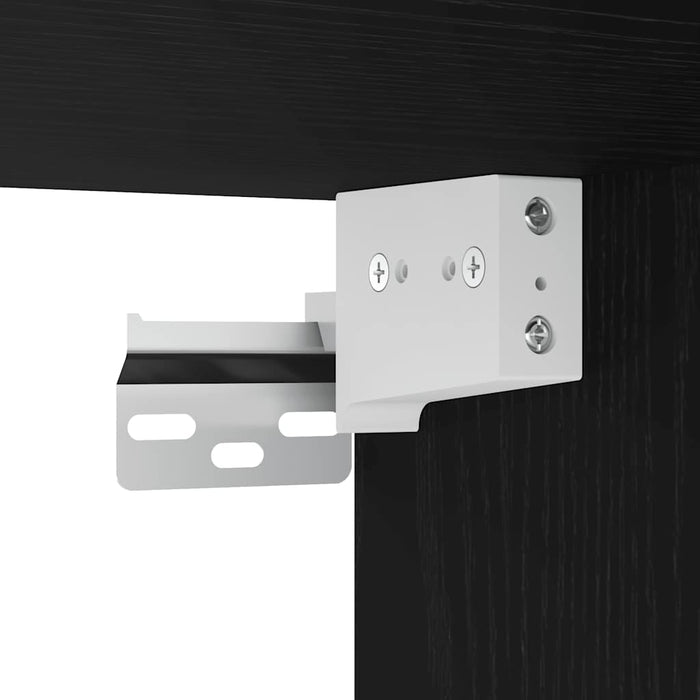 Dulap TV Stejar negru 120x30x30,5 cm Lemn prelucrat - WALTI WALTI