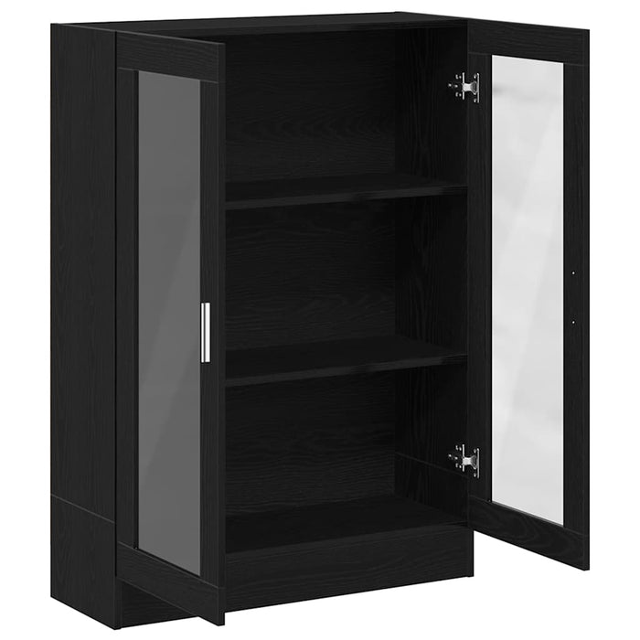 Dulap cu cărți stejar negru 82,5x30,5x115 cm lemn prelucrat - WALTI WALTI