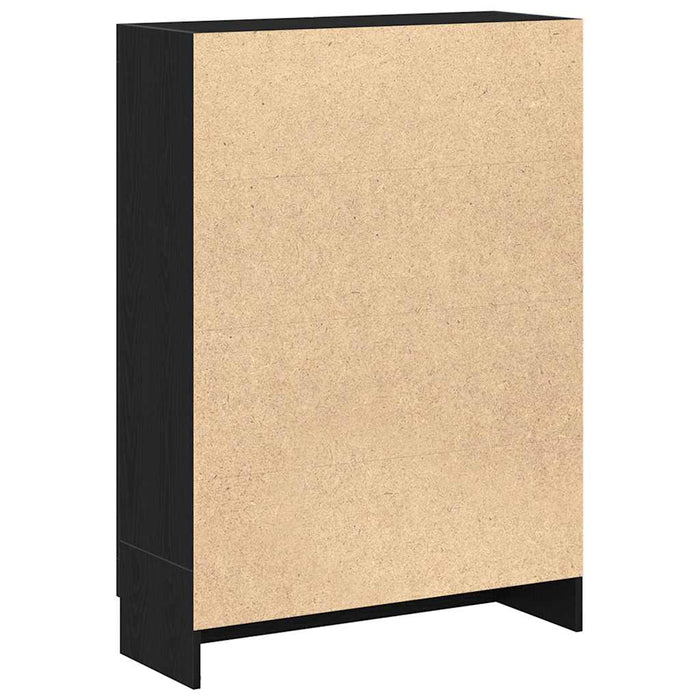 Dulap cu cărți stejar negru 82,5x30,5x115 cm lemn prelucrat - WALTI WALTI