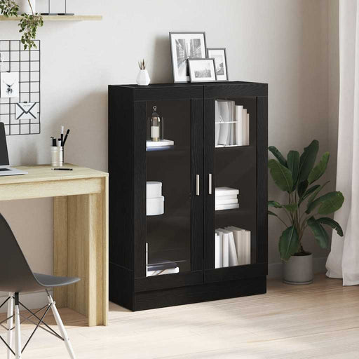 Dulap cu cărți stejar negru 82,5x30,5x115 cm lemn prelucrat - WALTI WALTI