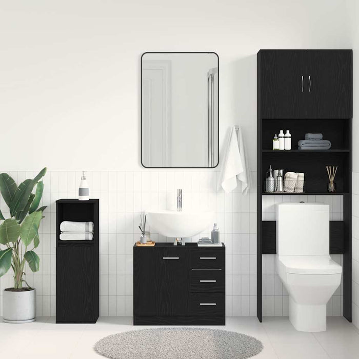 Dulap pentru chiuvetă Stejar negru 63x30x54 cm Lemn prelucrat - WALTI WALTI