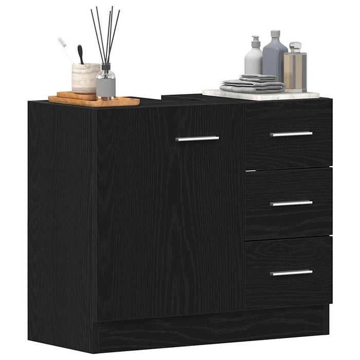 Dulap pentru chiuvetă Stejar negru 63x30x54 cm Lemn prelucrat - WALTI WALTI