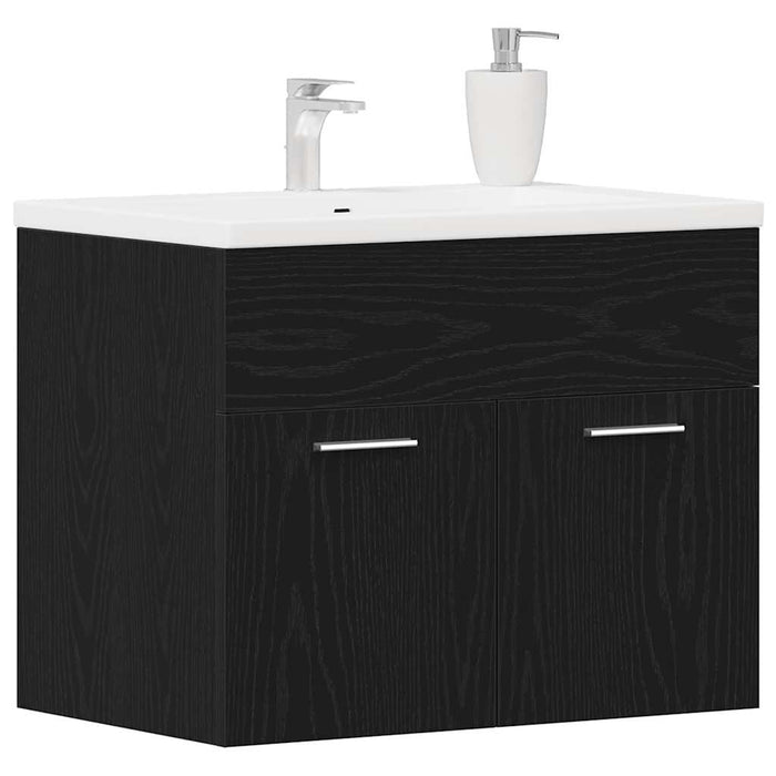 Dulap chiuvetă baie, stejar negru, 60x38,5x46cm, lemn prelucrat - WALTI WALTI