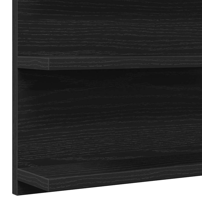Dulap cu oglindă pentru baie, stejar negru, 90x11x45 cm, lemn stratificat - WALTI WALTI