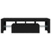Dulap TV cu LED stejar negru 140x36,5x40 cm lemn prelucrat - WALTI WALTI