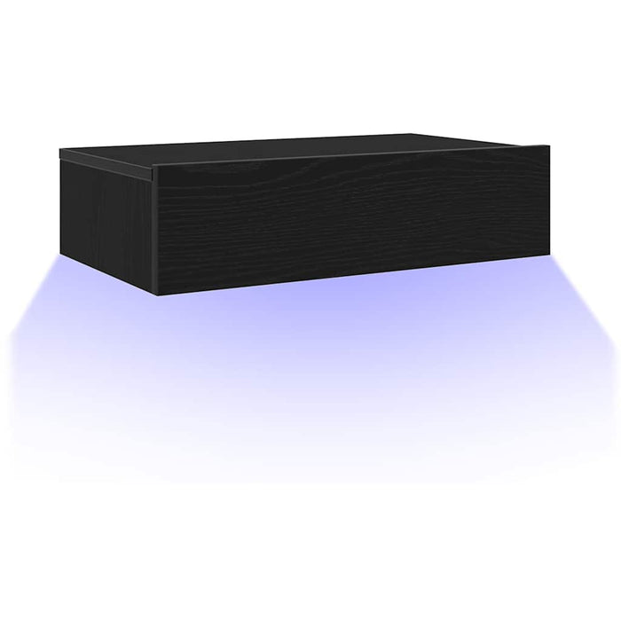Comodă TV cu lumini LED, stejar negru, 60x35x15,5 cm - WALTI WALTI