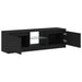 Dulap TV cu LED stejar negru 120x30x36cm lemn prelucrat - WALTI WALTI