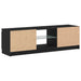Dulap TV cu LED stejar negru 120x30x36cm lemn prelucrat - WALTI WALTI