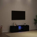Dulap TV cu LED stejar negru 120x30x36cm lemn prelucrat - WALTI WALTI