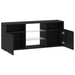 Dulap TV cu LED stejar negru 120x30x50 cm lemn prelucrat - WALTI WALTI