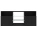 Dulap TV cu LED stejar negru 120x30x50 cm lemn prelucrat - WALTI WALTI