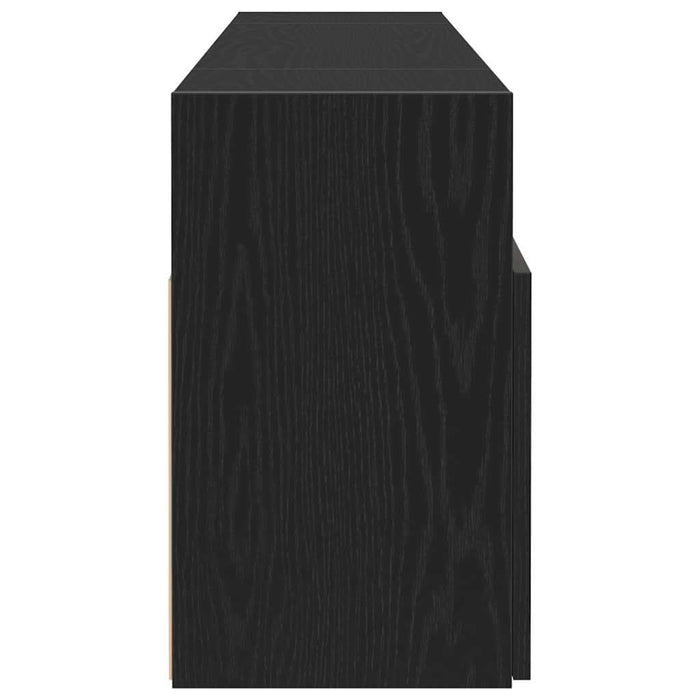 Dulap TV cu LED stejar negru 120x30x50 cm lemn prelucrat - WALTI WALTI