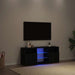Dulap TV cu LED stejar negru 120x30x50 cm lemn prelucrat - WALTI WALTI