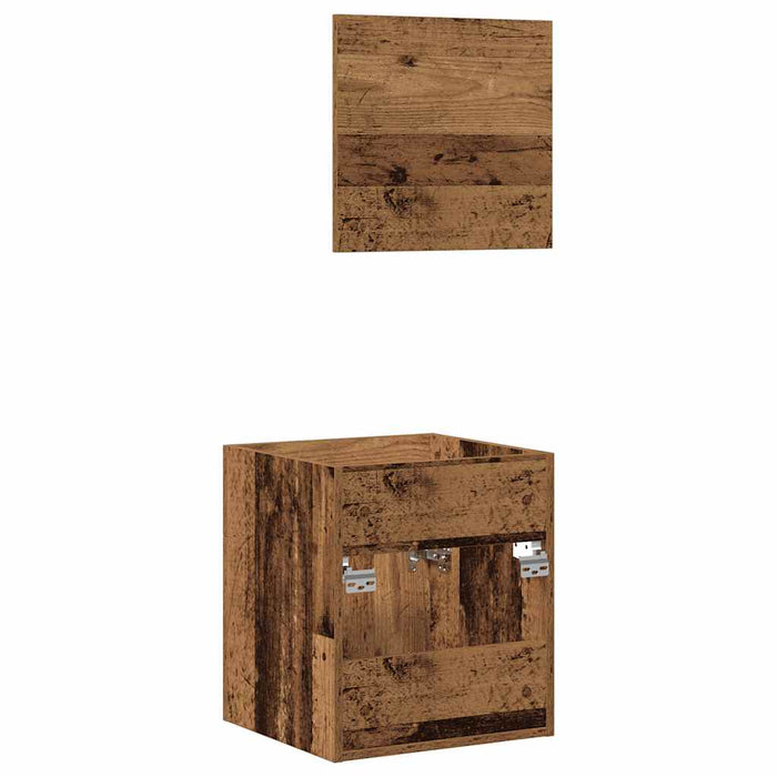 Set mobilier de baie, 2 piese, lemn vechi, lemn prelucrat - WALTI WALTI