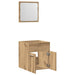 Set mobilier de baie, 2 piese, stejar artizanal, lemn prelucrat - WALTI WALTI