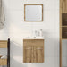 Set mobilier de baie, 2 piese, stejar artizanal, lemn prelucrat - WALTI WALTI