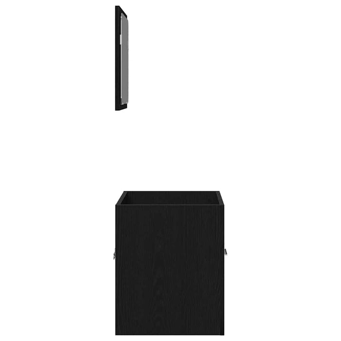 Set de mobilier de baie din 2 piese din lemn de stejar negru - WALTI WALTI