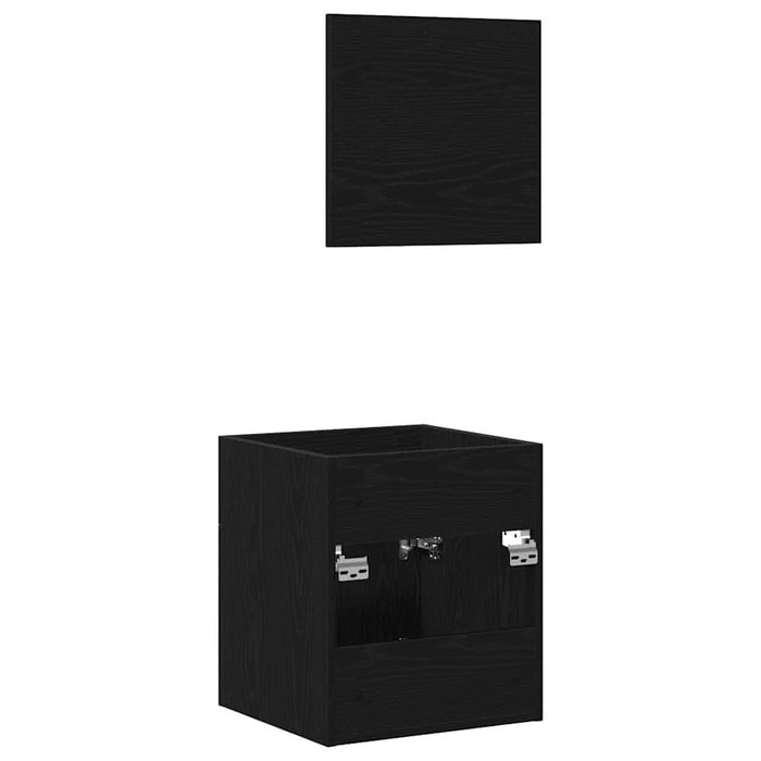 Set de mobilier de baie din 2 piese din lemn de stejar negru - WALTI WALTI