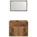 Set mobilier de baie, 2 piese, lemn vechi, lemn prelucrat - WALTI WALTI