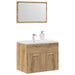 Set mobilier de baie, 2 piese, stejar artizanal, lemn prelucrat - WALTI WALTI