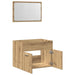 Set mobilier de baie, 2 piese, stejar artizanal, lemn prelucrat - WALTI WALTI