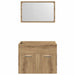 Set mobilier de baie, 2 piese, stejar artizanal, lemn prelucrat - WALTI WALTI