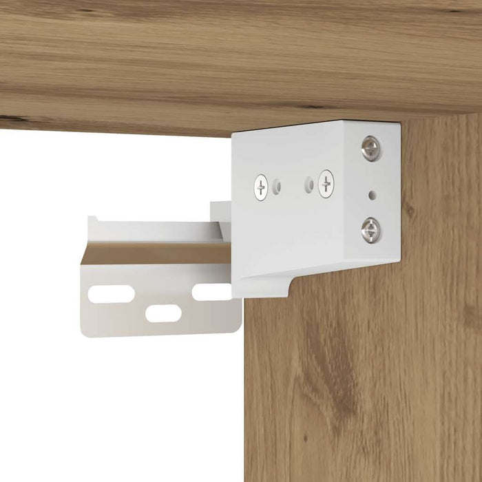 Set mobilier de baie, 2 piese, stejar artizanal, lemn prelucrat - WALTI WALTI