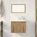 Set mobilier de baie, 2 piese, stejar artizanal, lemn prelucrat - WALTI WALTI