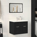 Set de mobilier de baie din 2 piese din lemn de stejar negru - WALTI WALTI