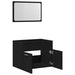 Set de mobilier de baie din 2 piese din lemn de stejar negru - WALTI WALTI