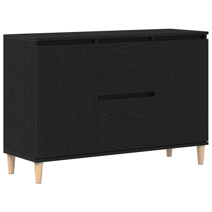 Bufet cu sertar Negru 102 x 35 x 60 cm Lemn compozit - WALTI WALTI