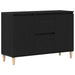Bufet cu sertar Negru 102 x 35 x 60 cm Lemn compozit - WALTI WALTI