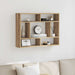 Raft de perete, stejar artizanal, 75x16x55 cm, lemn prelucrat - WALTI WALTI