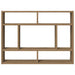 Raft de perete, stejar artizanal, 75x16x55 cm, lemn prelucrat - WALTI WALTI